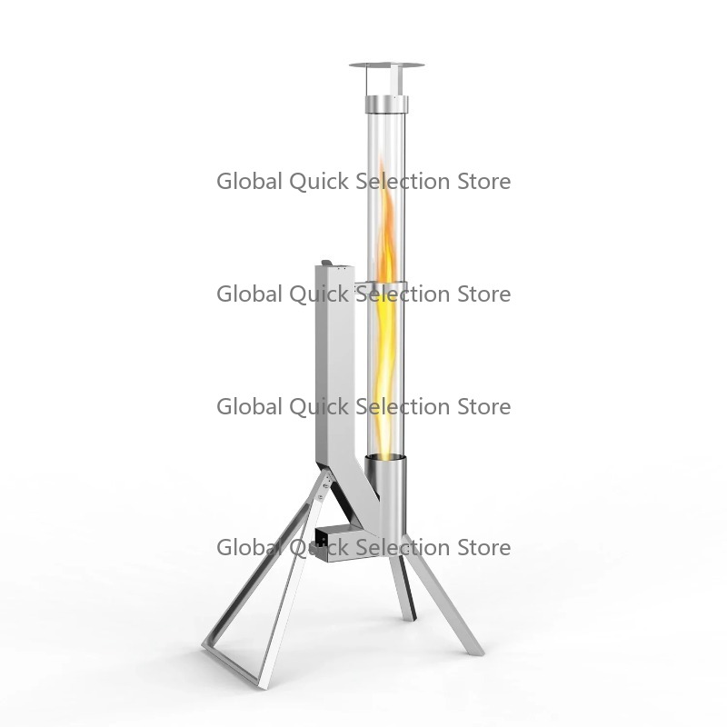 Outdoor Camping Heater - 야외 캠핑용 펠릿 스토브 스테인리스 스틸