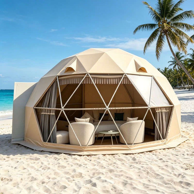 Outdoor Camping And Glamping - 럭셔리 글램핑 돔 하우스 지오데식 텐트