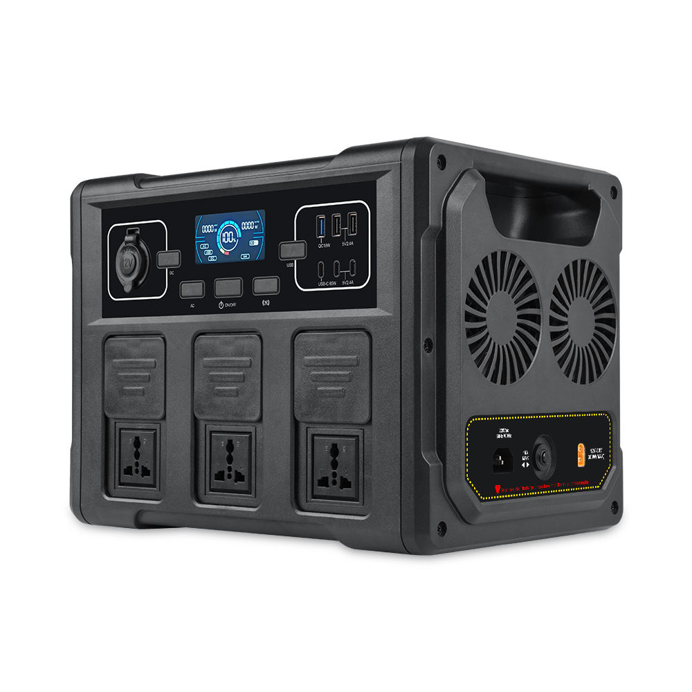 Battery Outdoor Camping - 1200W 휴대용 태양광 발전기, LiFePO4 배터리