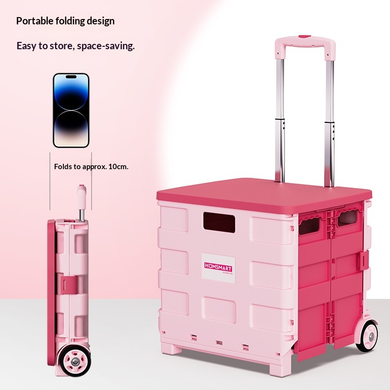Outdoor Camping Trolley - 휴대용 접이식 쇼핑 카트, 접이식 식료품