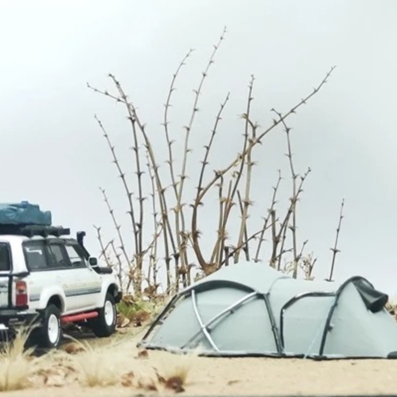 Outdoor Camping Toys - 1/64 텐트 모델 1/87 HO 스노우
