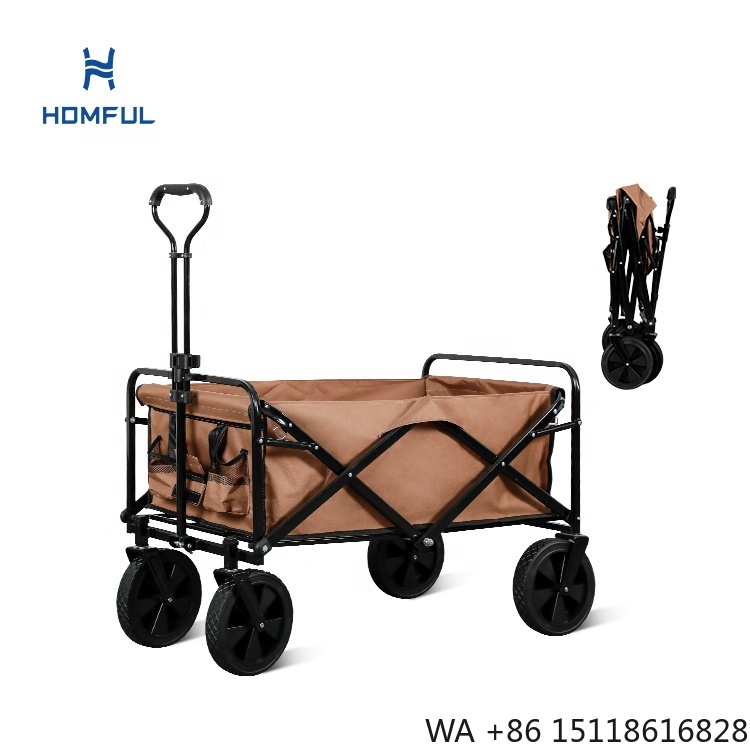 Outdoor Camping Trolley - HOMFUL 낚시용 볼러바겐 접이식 캠핑 트롤리