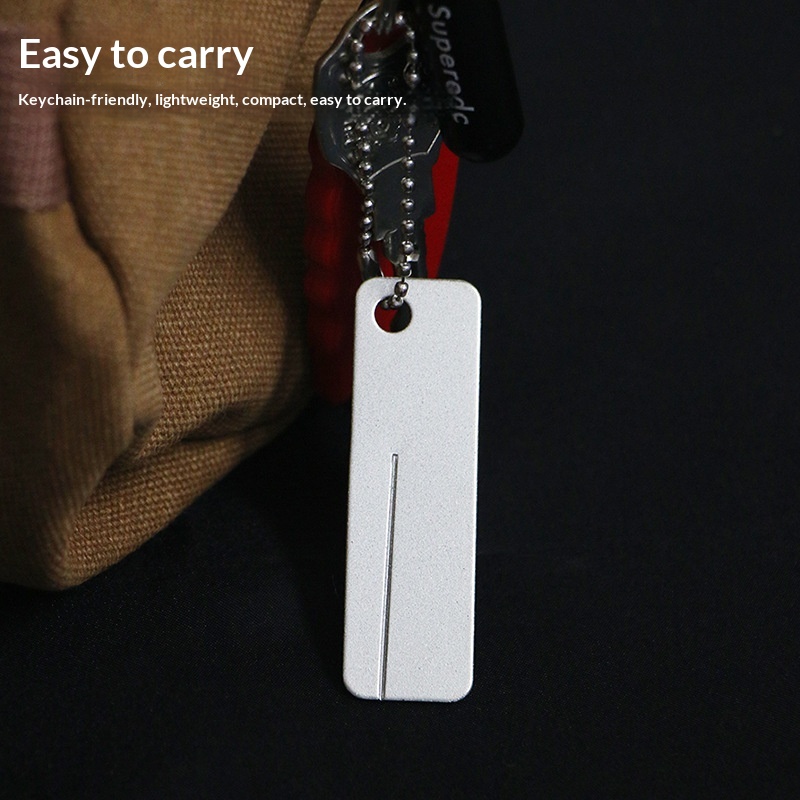 Outdoor Camping Knife - 미니 다이아몬드 연마석 열쇠고리 도구 낚시