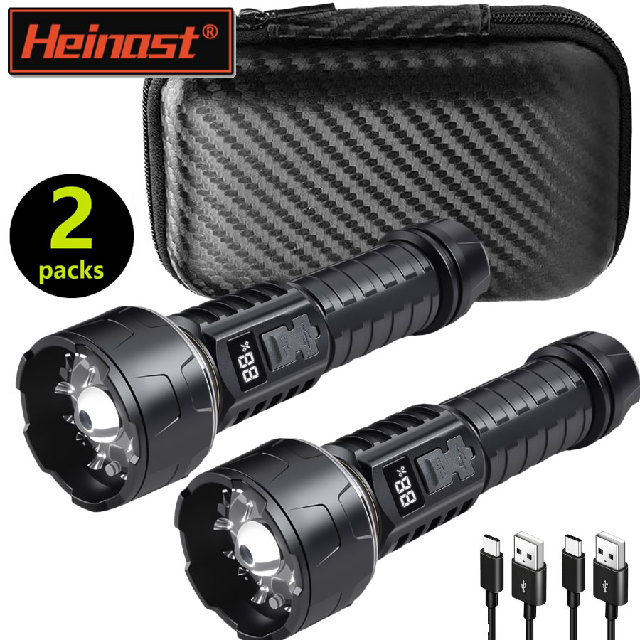 Battery Outdoor Camping - 1/2PCS/A 세트 고강도 파워 LED 손전등