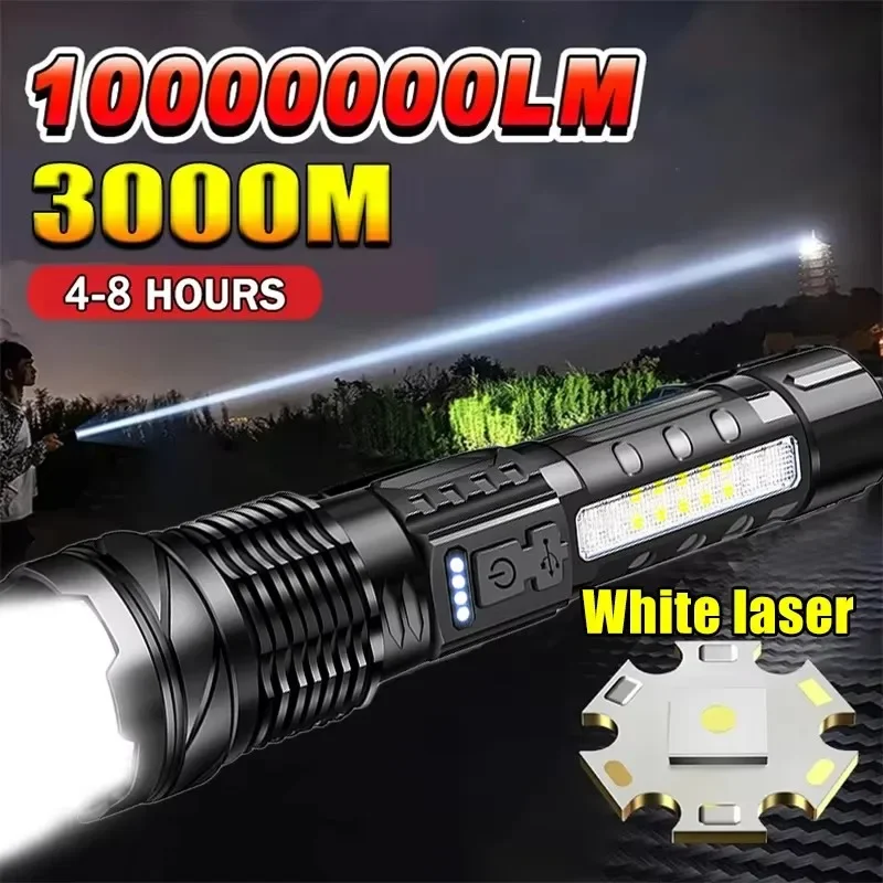 Battery Outdoor Camping - 강력한 LED 손전등 배터리 표시등 USB