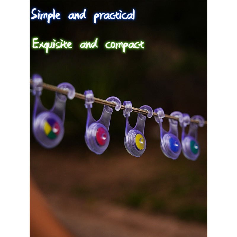 10Pcs 방수 LED 텐트 문자열 로프 가드 교수형  - Outdoor Camping Lights String 리뷰 및 가격