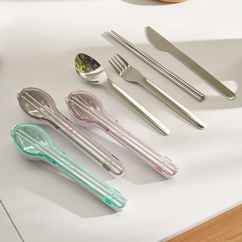 휴대용 수저 세트 보관함 포함 캠핑 여행 야외 식기 스 - Outdoor Camping Knife 리뷰 및 가격