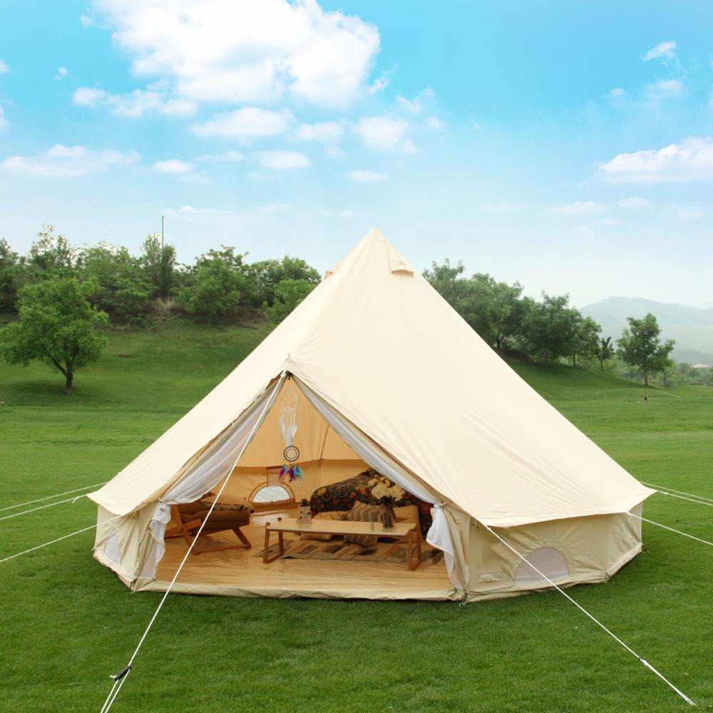 캔버스 벨 텐트 4계절 방수 스토브 잭 포함 가족 캠핑 - Outdoor Camping And Glamping 리뷰 및 가격