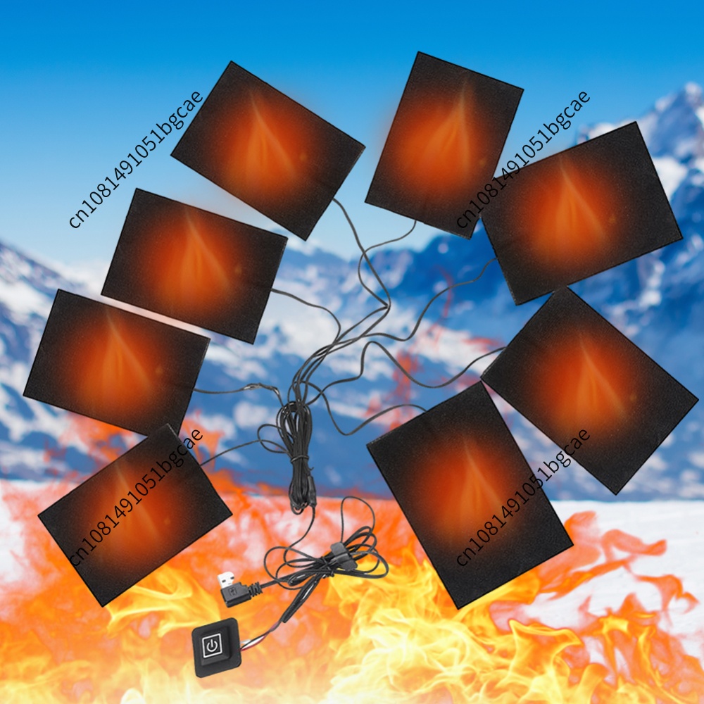 USB 가열 패드 전기 천 히터 3단계 재킷 히터 패드 - Outdoor Camping Heater 리뷰 및 가격