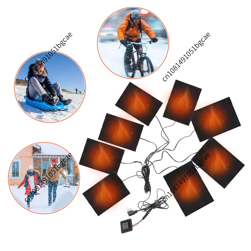 USB 가열 패드 전기 천 히터 3단계 재킷 히터 패드 - Outdoor Camping Heater 리뷰 및 가격