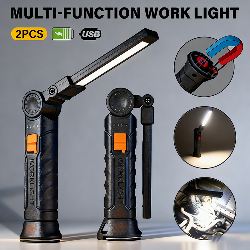 휴대용 COB LED 손전등 USB 충전식 작업등 내장 - Battery Outdoor Camping 리뷰 및 가격