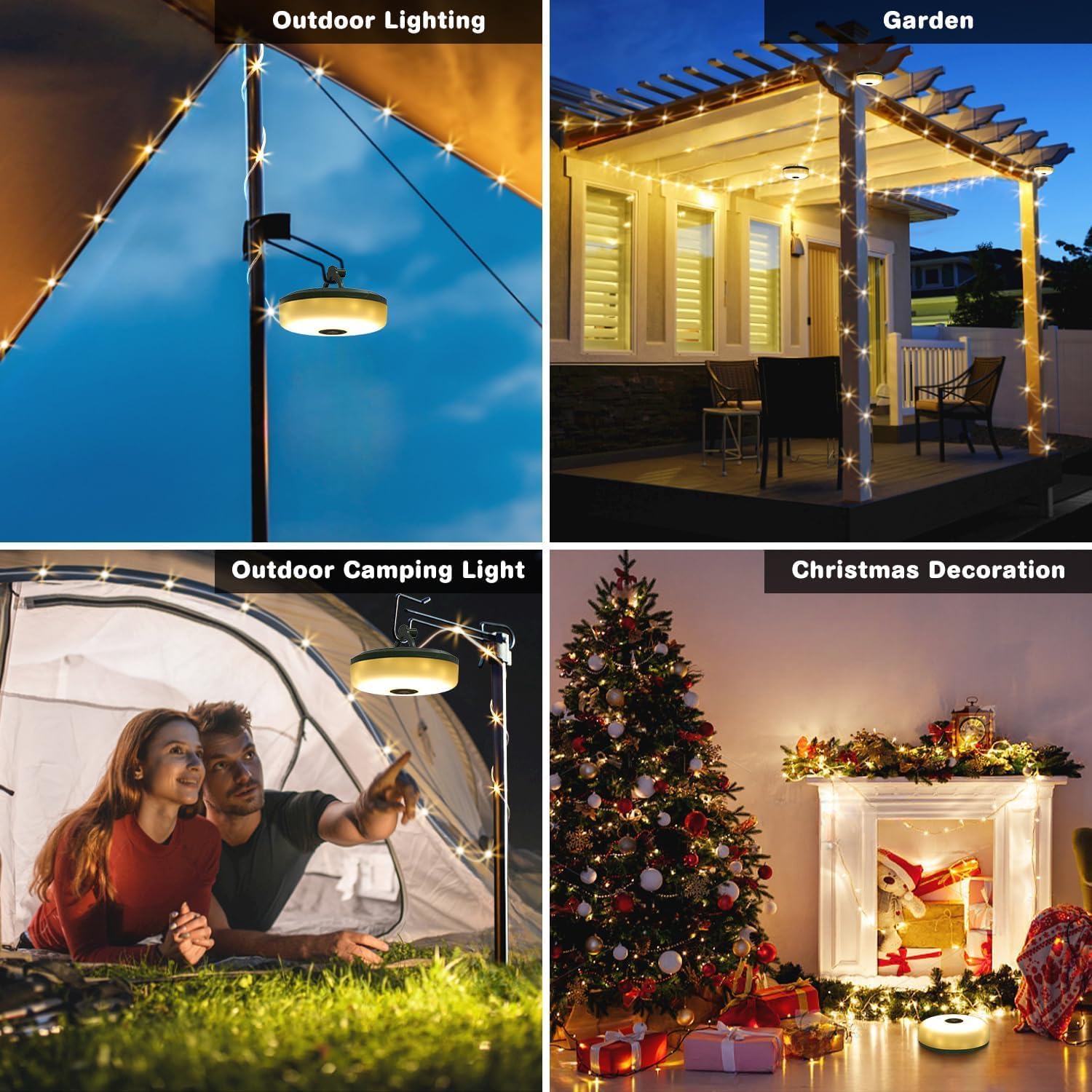 야외 캠핑 라이트 USB 충전식 방수 라이트 체인 휴대 - Outdoor Camping Lights String 리뷰 및 가격