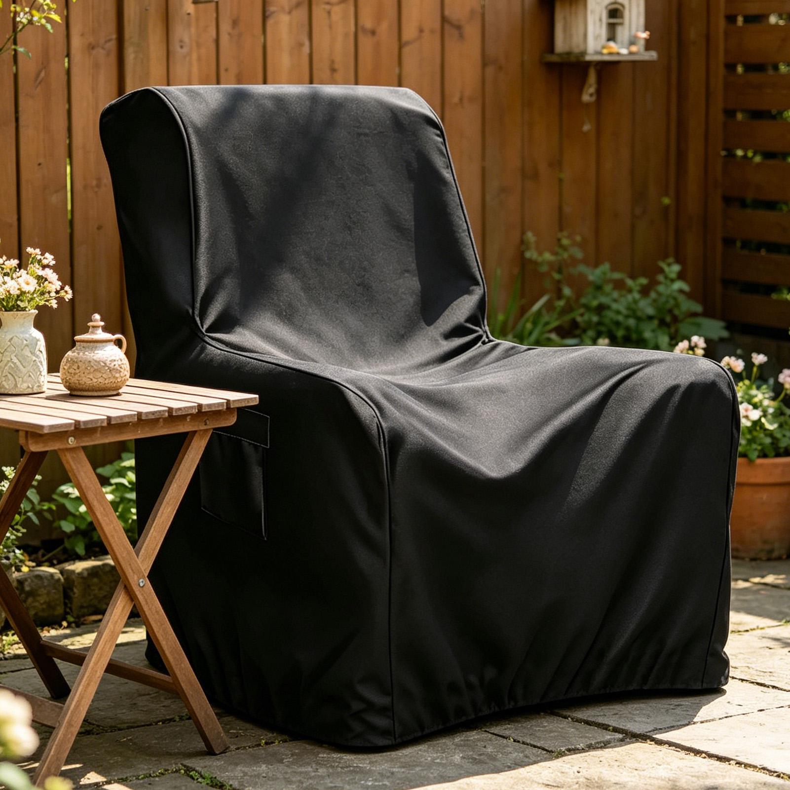 라운지 의자 커버 야외 가구 보호 커버 파티오 잔디밭  - Outdoor Camping Chairs 리뷰 및 가격