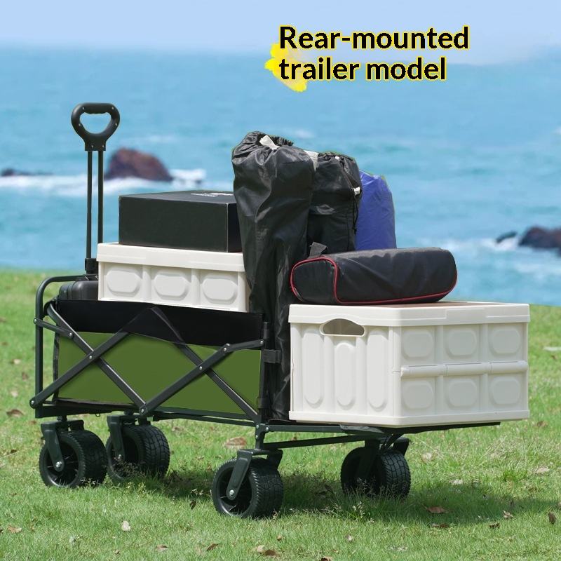 공장 직판 4륜 플랫폼 캠핑 유틸리티 웨건 175kg  - Outdoor Camping Trolley 리뷰 및 가격
