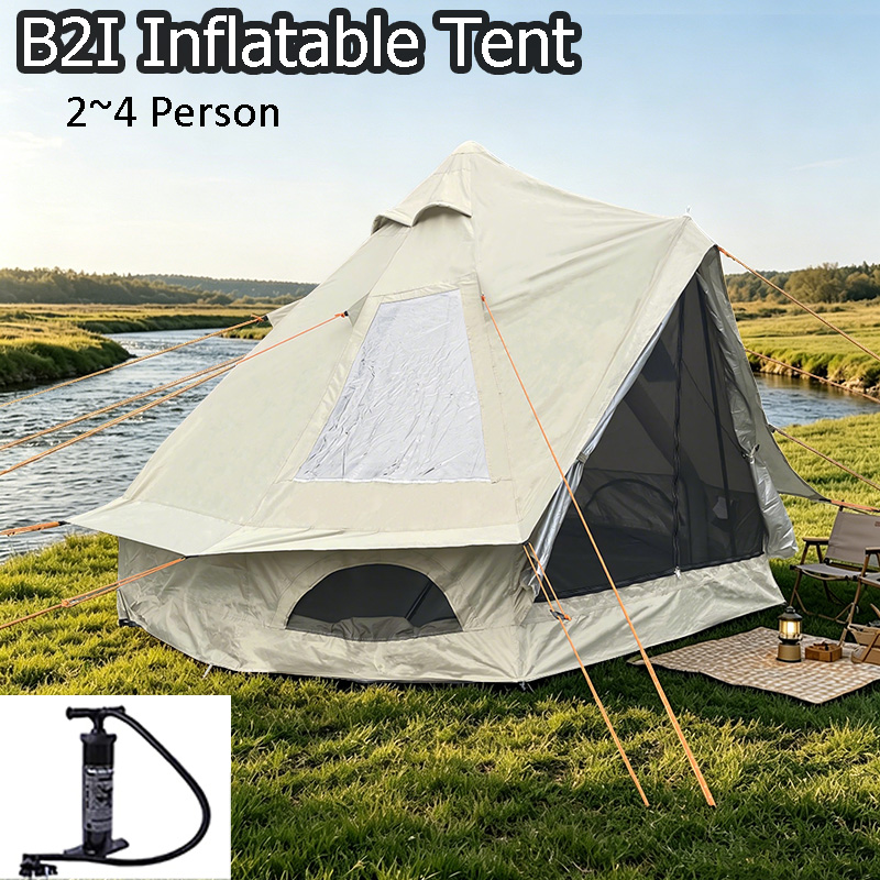 3m 3인용 에어 텐트, 방수 차양 기능이 있는 4계절 - Outdoor Camping And Glamping 리뷰 및 가격