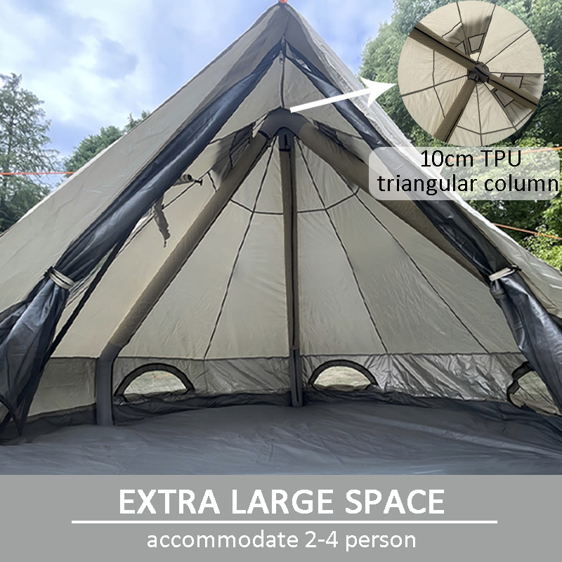 3m 3인용 에어 텐트, 방수 차양 기능이 있는 4계절 - Outdoor Camping And Glamping 리뷰 및 가격