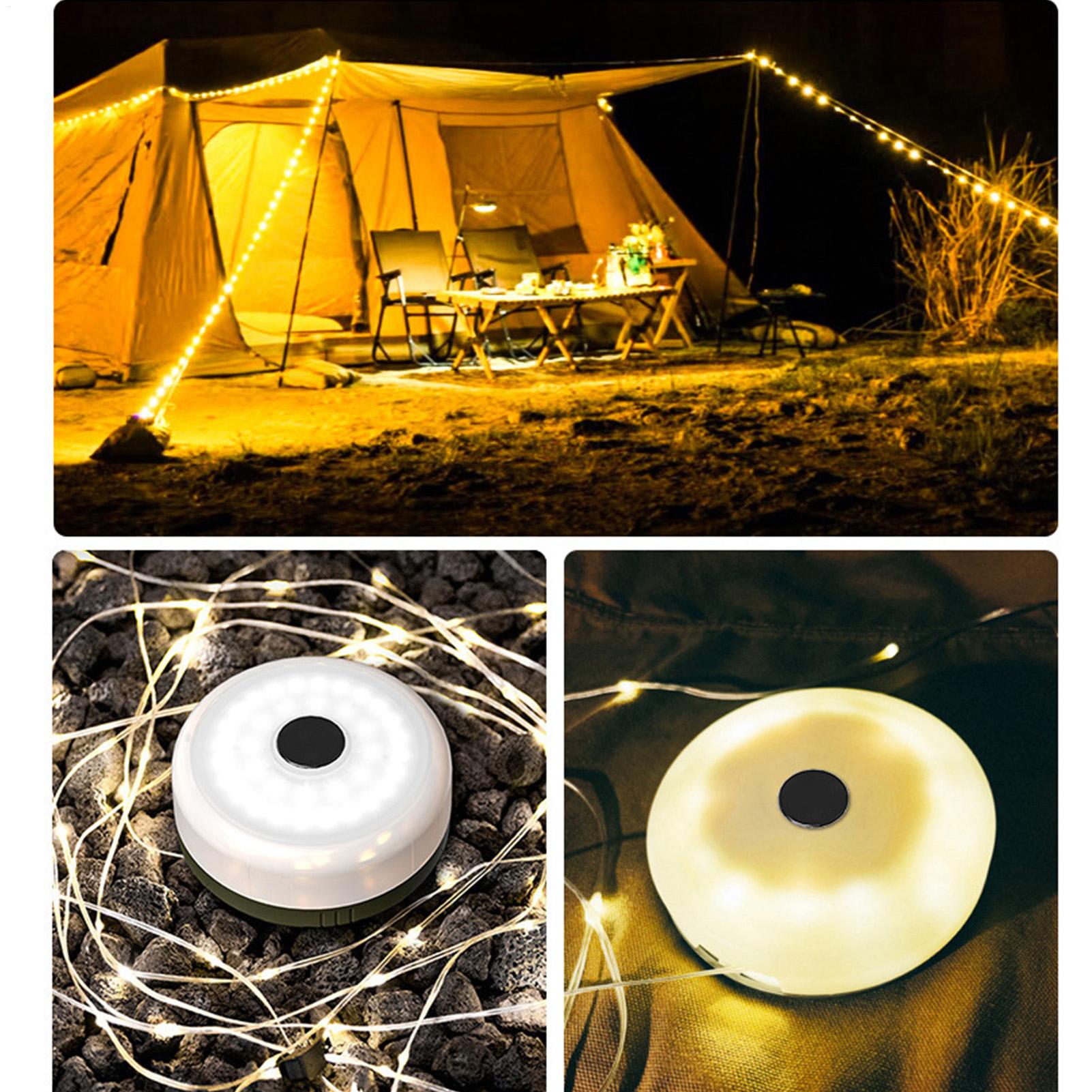 접이식 캠핑 스트링 라이트 2600mAh, 후크 포함, - Outdoor Camping Lights String 리뷰 및 가격