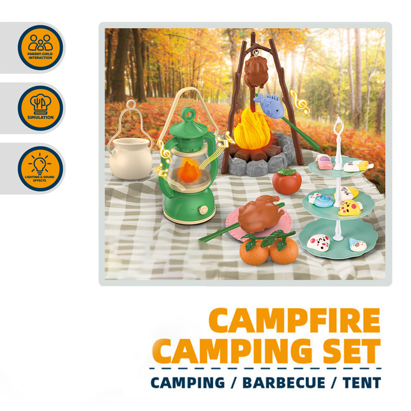 어린이 야외 모험 도구 세트 캠프파이어와 텐트 시뮬레이 - Outdoor Camping Toys 리뷰 및 가격