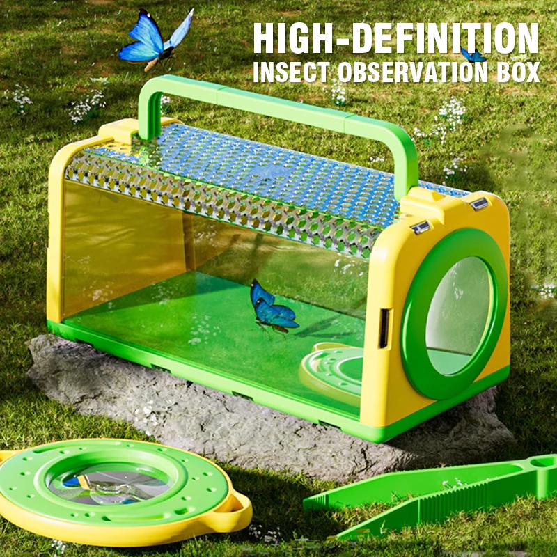 곤충 포획 케이지 관찰 상자 (확대경 포함) 나비망 야 - Outdoor Camping Toys 리뷰 및 가격