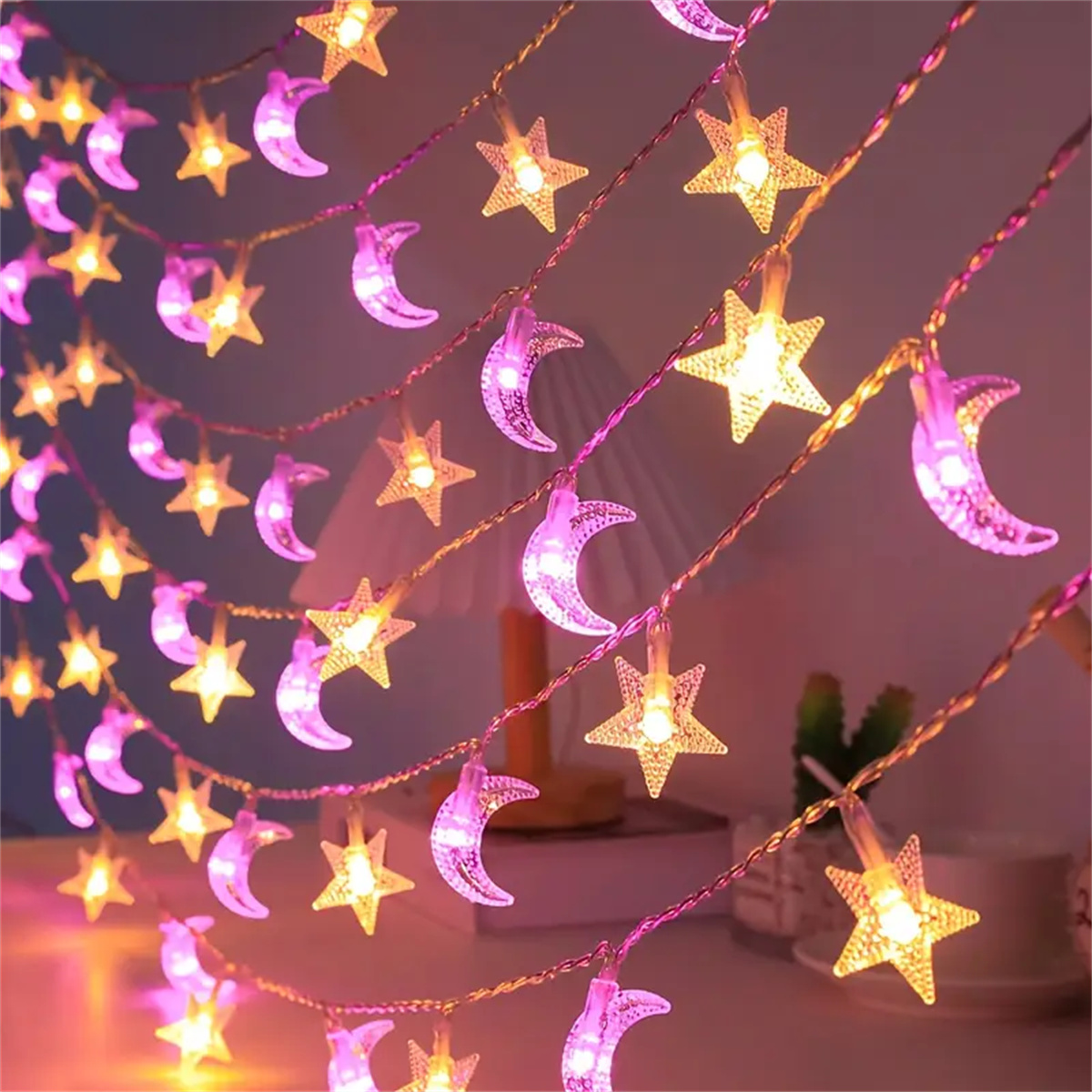 LED 별 달 다채로운 조명, 스트링 별이 빛나는 하늘 - Outdoor Camping Lights String 리뷰 및 가격