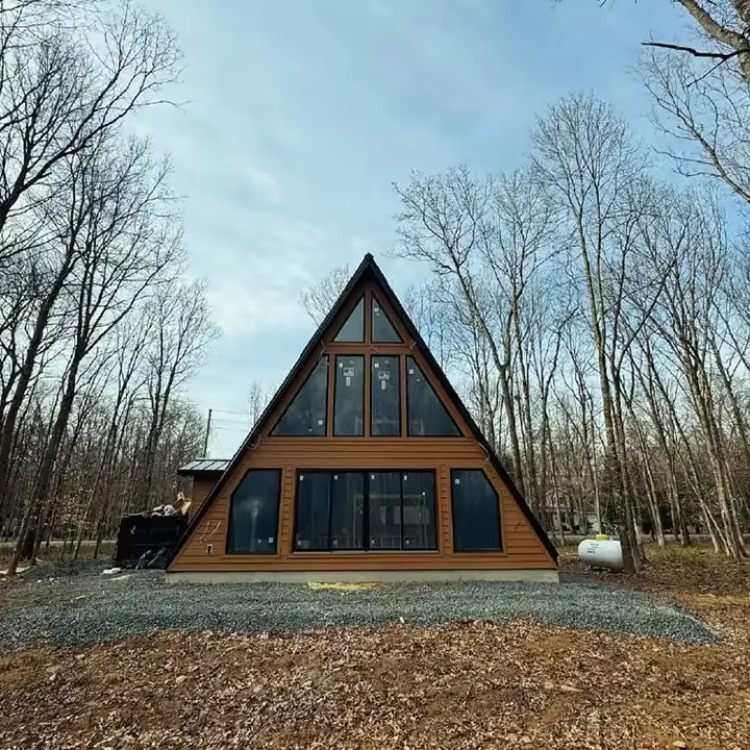 맞춤형 삼각형 목조 주택 방부강철 구조 고급 야외 휴가 - Outdoor Camping And Glamping 리뷰 및 가격