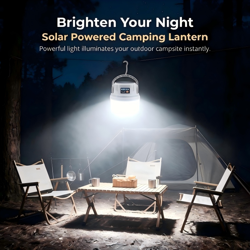 태양광 캠핑 라이트 휴대용 LED 램프 타입-C 충전식 - Outdoor Camping Lights String 리뷰 및 가격