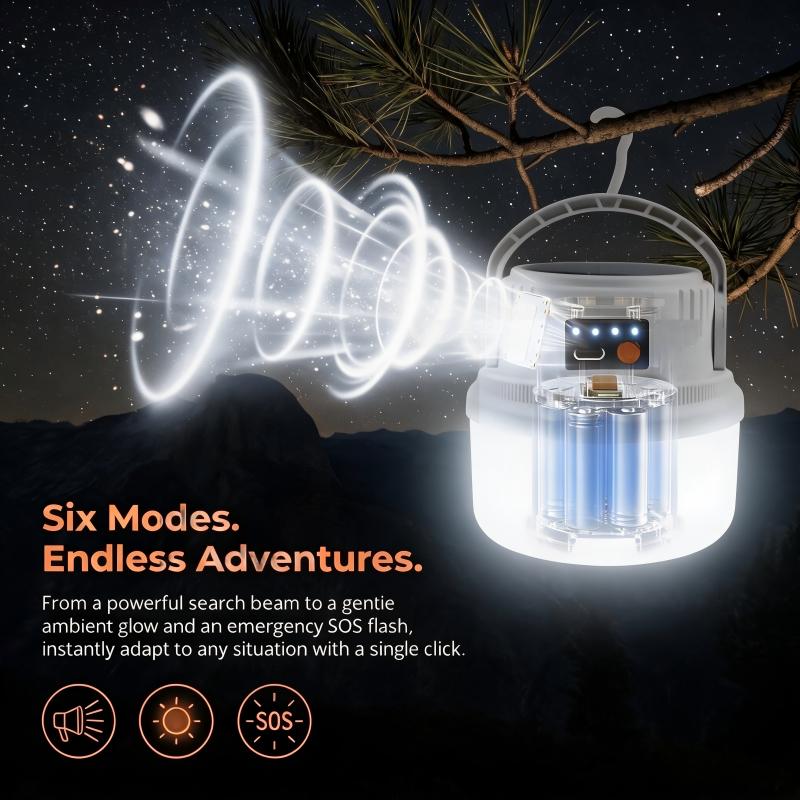 태양광 캠핑 라이트 휴대용 LED 램프 타입-C 충전식 - Outdoor Camping Lights String 리뷰 및 가격