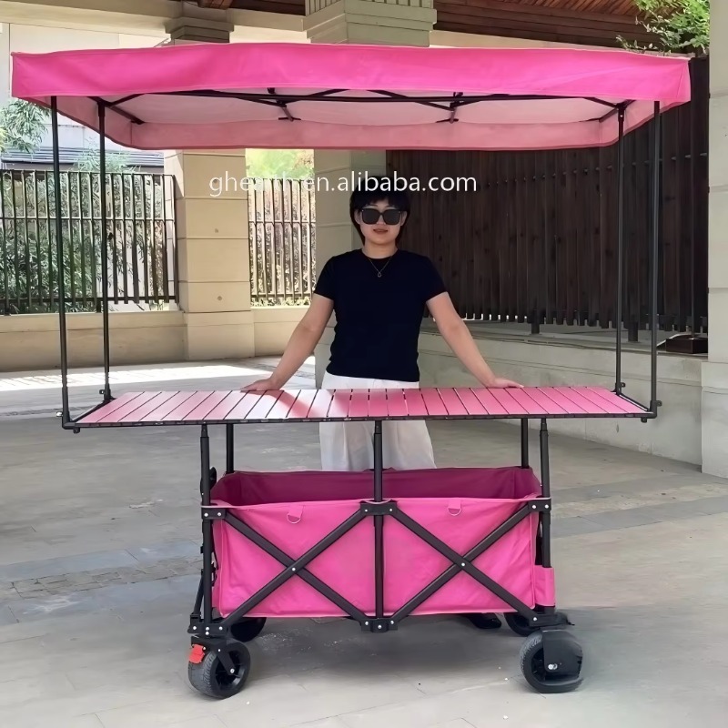 접이식 철제 테이블 트롤리 카트 노점 다용도 이동식 피 - Outdoor Camping Trolley 리뷰 및 가격