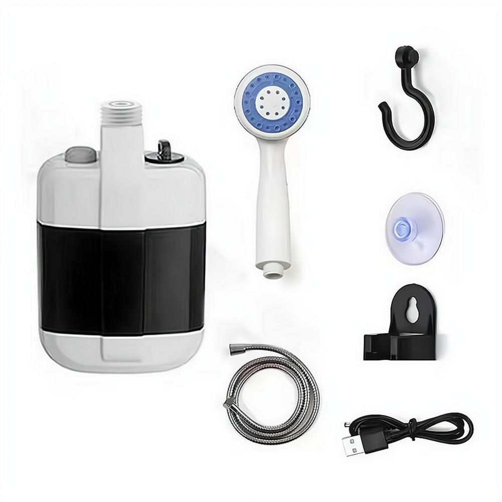 휴대용 전기 캠핑 샤워 펌프, 충전식 야외 샤워 헤드, - Outdoor Camping Heater 리뷰 및 가격