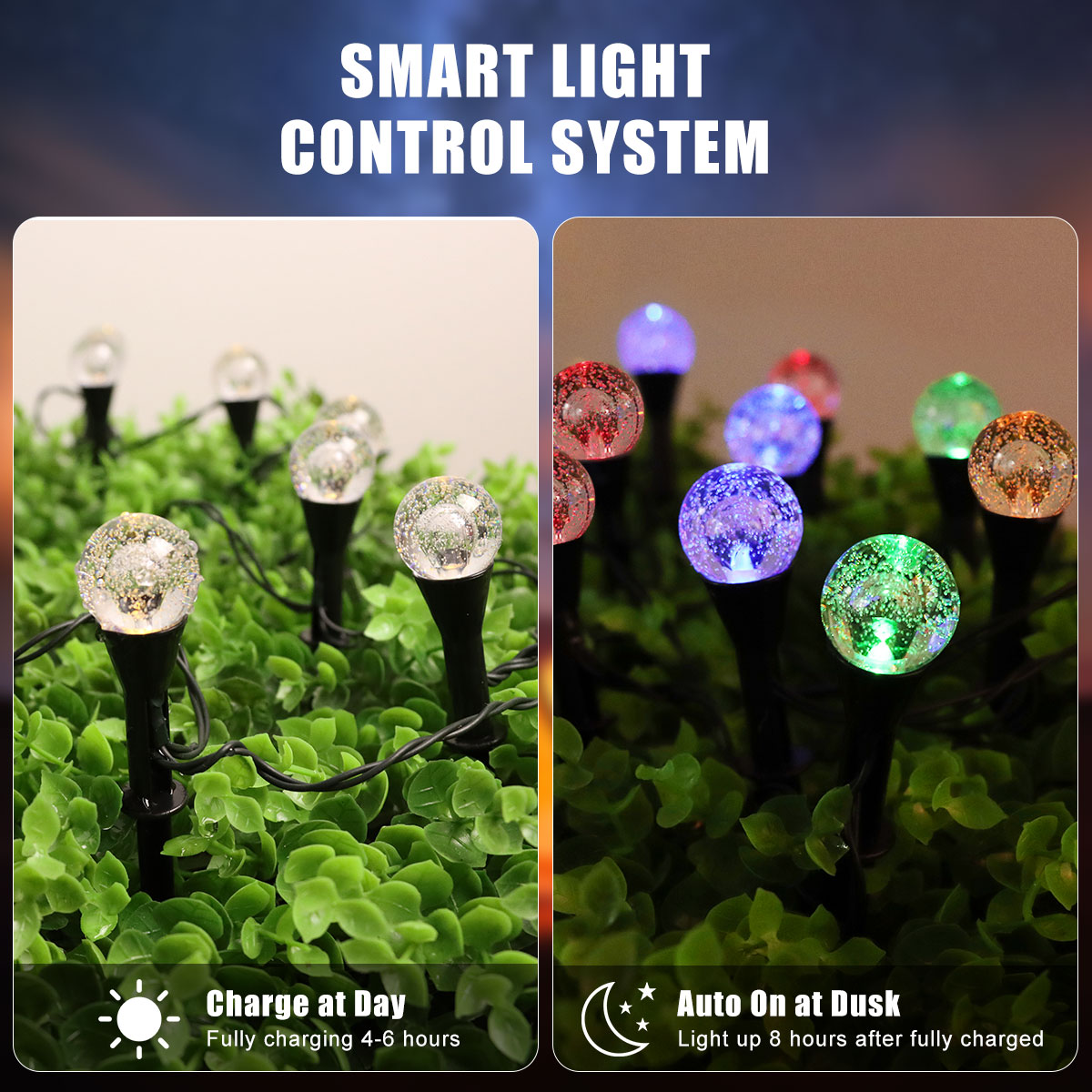 20 LED/30 LED 야외 버블 볼 잔디등 8가지  - Outdoor Camping Lights String 리뷰 및 가격