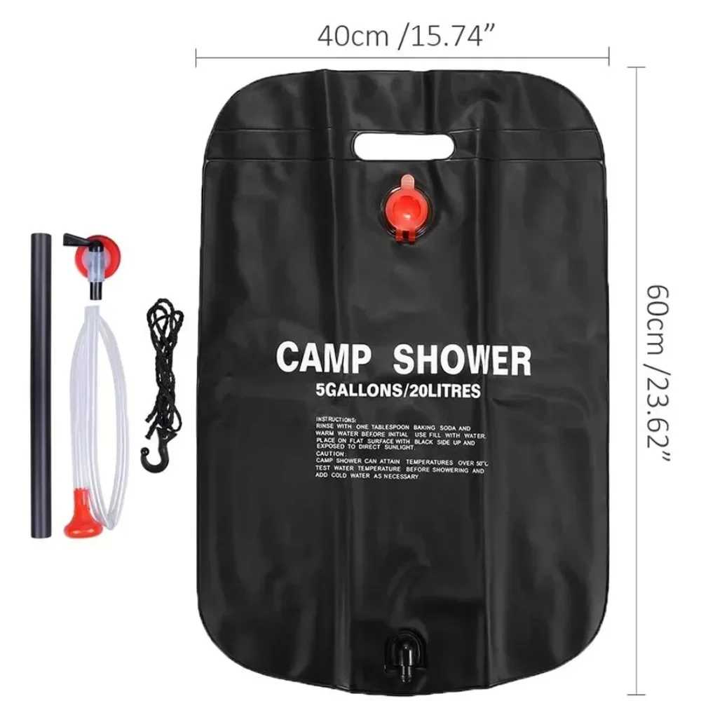 대용량 20L 야외 샤워백 태양열 가열 캠핑 해변 여행 - Outdoor Camping Heater 리뷰 및 가격