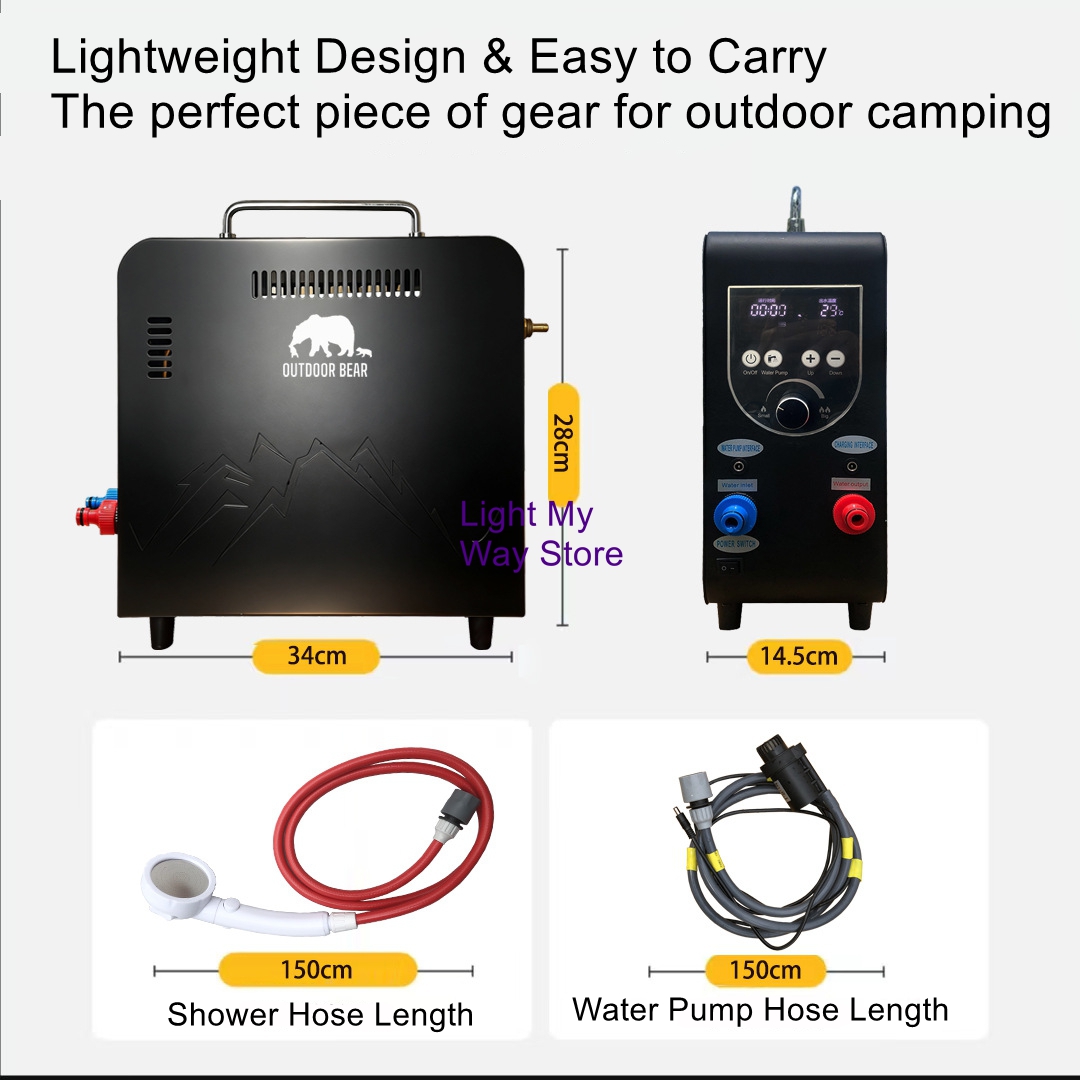 야외용 휴대용 가스 온수기 |   캠핑 및 RV용으로  - Outdoor Camping Heater 리뷰 및 가격
