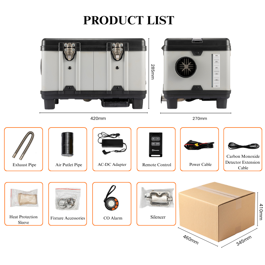 올인원 12V/24V 5KW 야외 텐트 캠핑용 가정용  - Outdoor Camping Heater 리뷰 및 가격