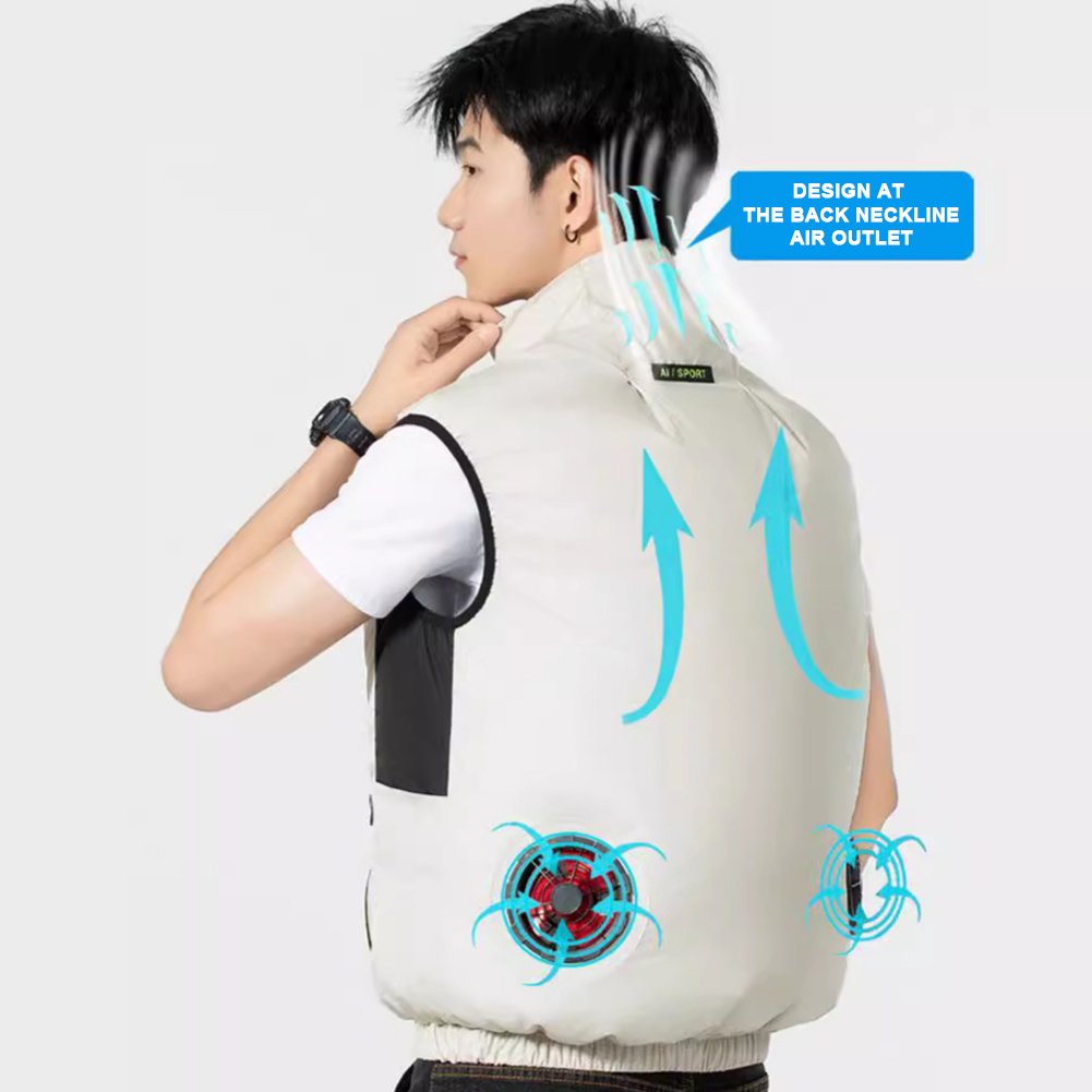 2025 쿨링 팬 조끼 에어컨 의류 아이스 팬 조끼 남 - Outdoor Camping Air Conditioner 리뷰 및 가격