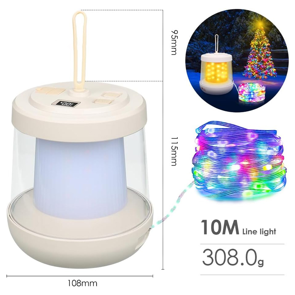 2-in-1 캠핑 랜턴 & 스트링 라이트 10M LED - Outdoor Camping Lights String 리뷰 및 가격