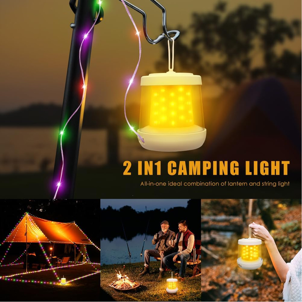 2-in-1 캠핑 랜턴 & 스트링 라이트 10M LED - Outdoor Camping Lights String 리뷰 및 가격