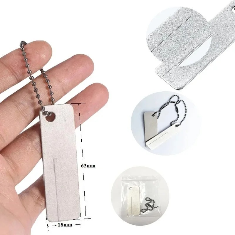 포켓 다이아몬드 샤프너 낚시 바늘, 칼날, 손톱, 열쇠 - Outdoor Camping Knife 리뷰 및 가격